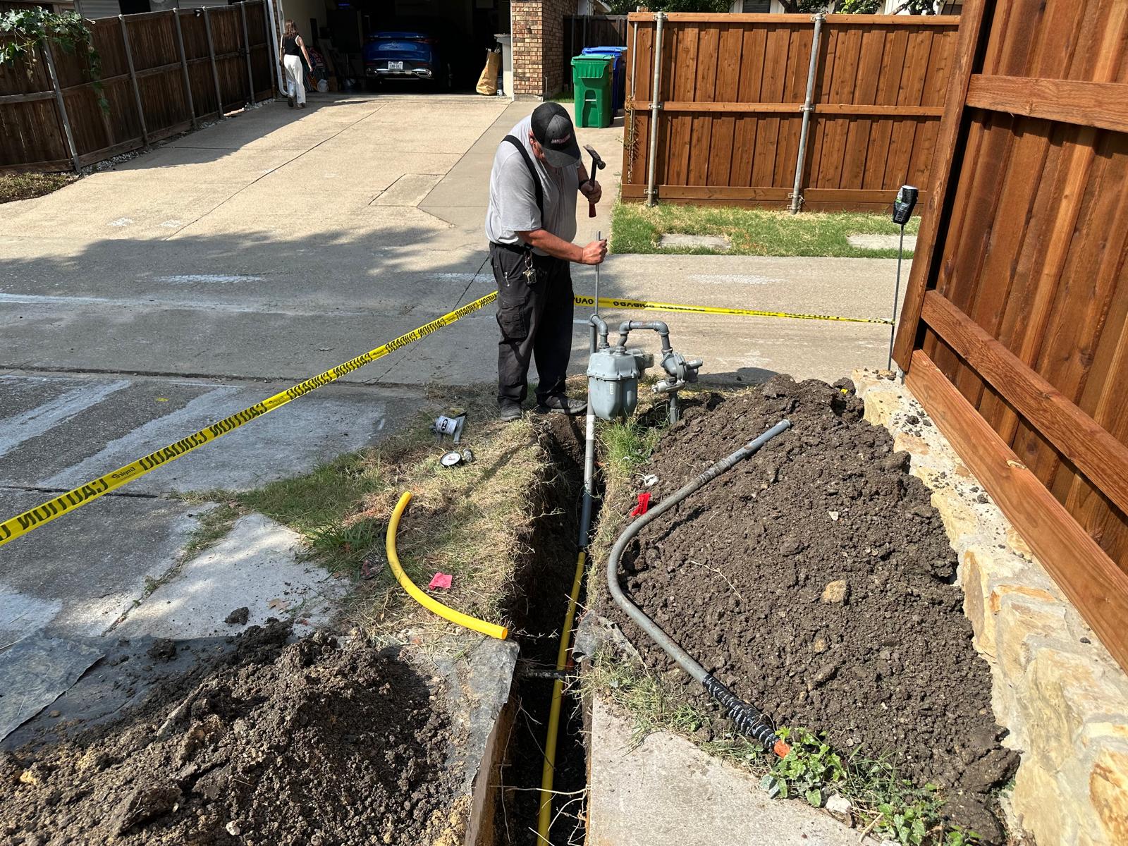 Gas line repair services in The Colony