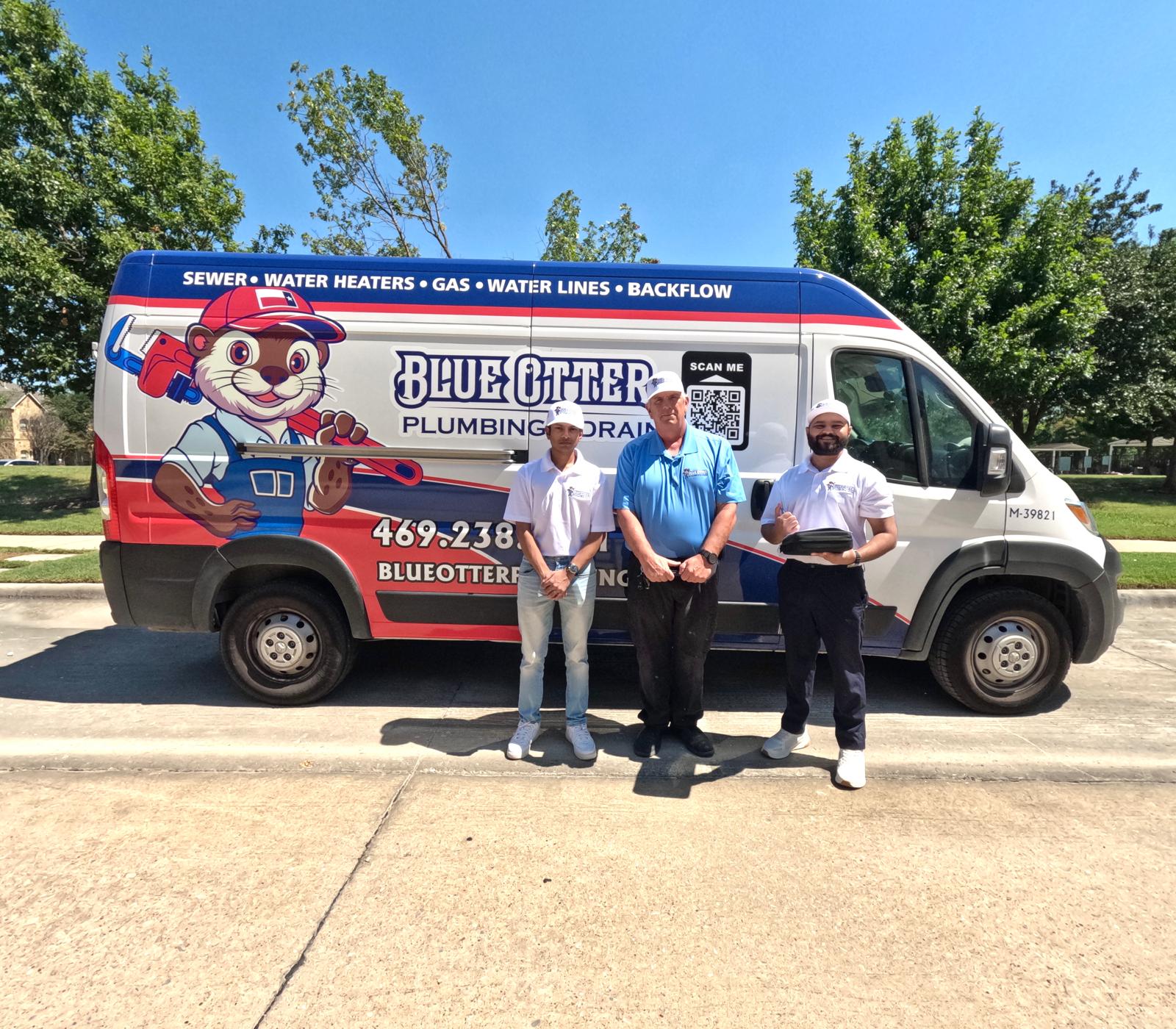 Blue Otter Plumbing team at work
