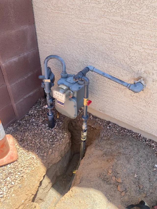 Professional gas line installation
