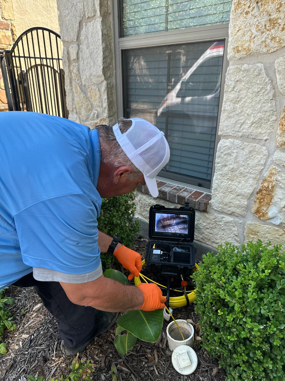 Sewer camera inspection